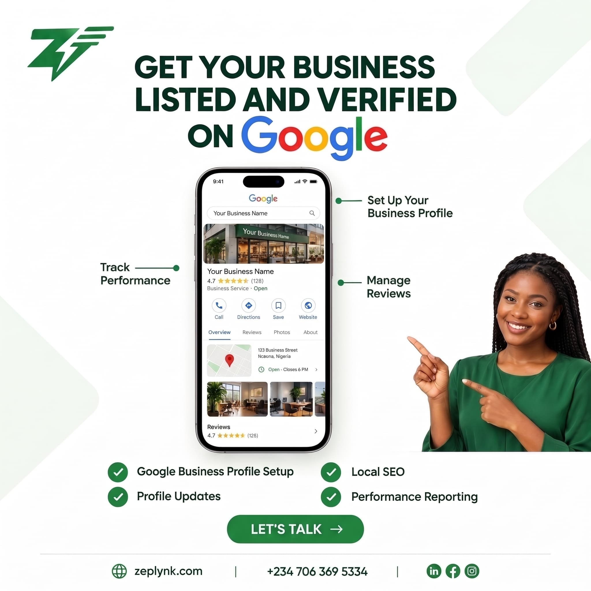 Get your business listed and verified on Google with Zeplynk